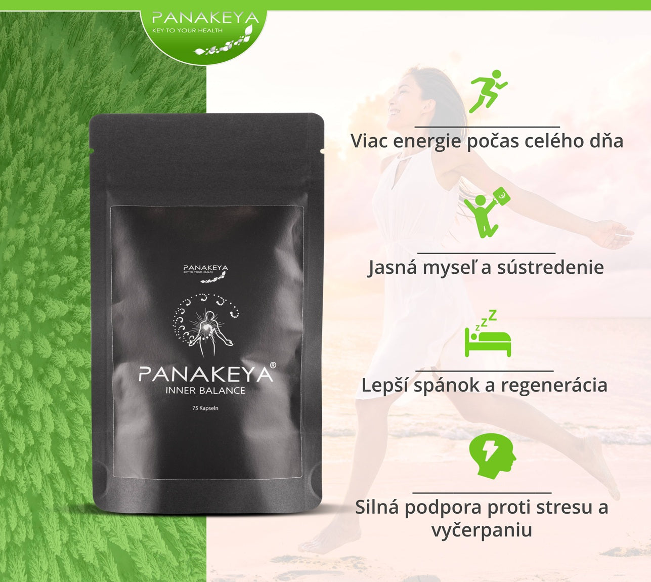 PANAKEYA® Inner Balance - doplnok výživy (75 kapsúl)