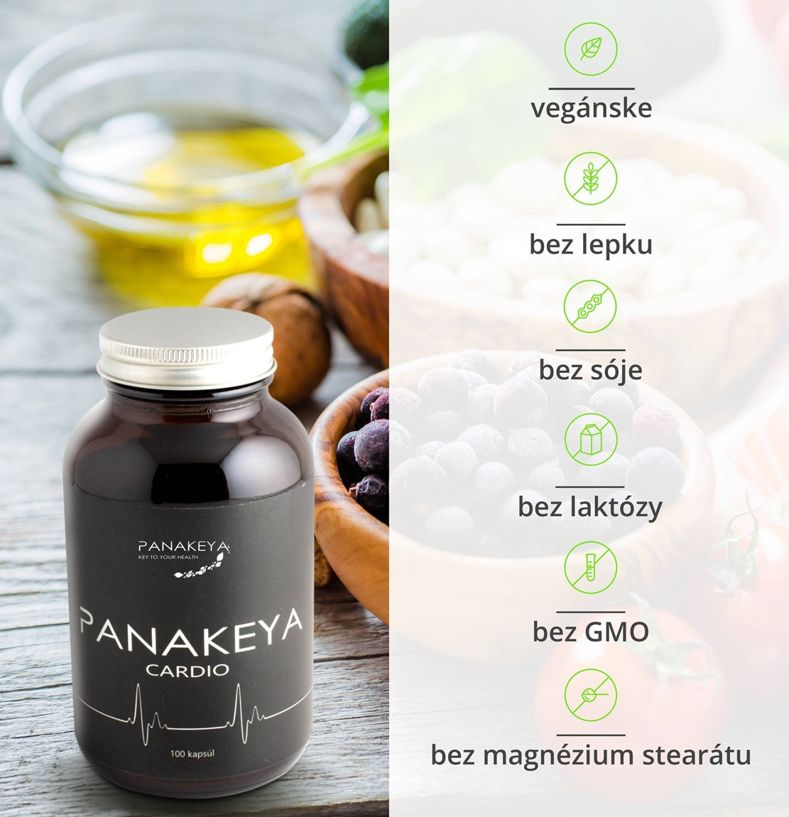 PANAKEYA® Cardio - doplnok výživy (100 kapsúl)